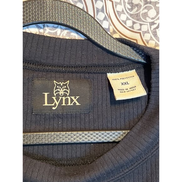 Lynx XXL Black Ribbed Long Sleeve Crew Neck Top - Picture 9 of 9